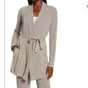 Barefoto Dreams Cozychic Ultra Lite Cardigan, Beach Rock, Sz Medium, EUC